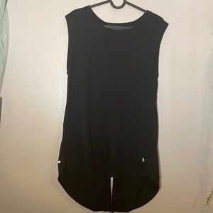 Black Tank with split and mesh back( as shown in pictures)
